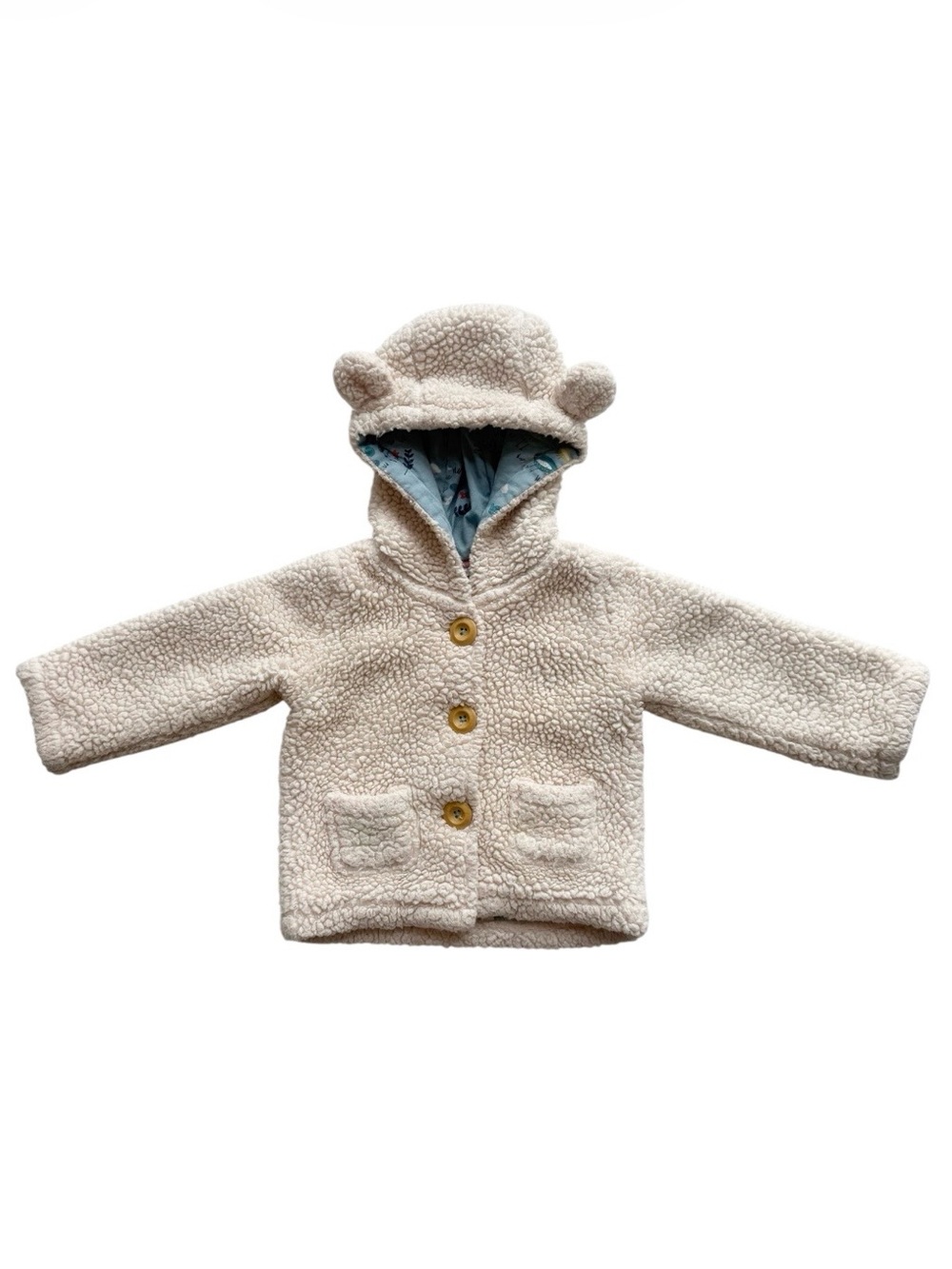 Baby Boden Fleece Bear Hoodie 6-12M